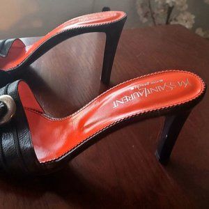 Yves Saint Laurent Leather Slides